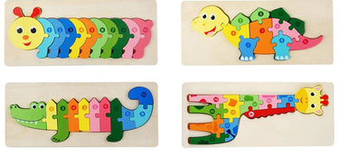 WildBlocks | Ontdek en speel - Houten dierenpuzzel voor peuters